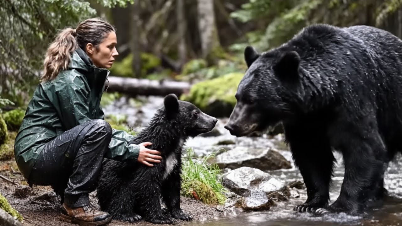 Bear Cub Rescued From Cliff Reunites With Mom | Emotional Rescue Story 🐻❤️