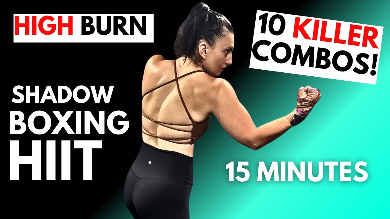 Sweaty 15-Min high fat burn Boxing HIIT. 10 combos you voted for.