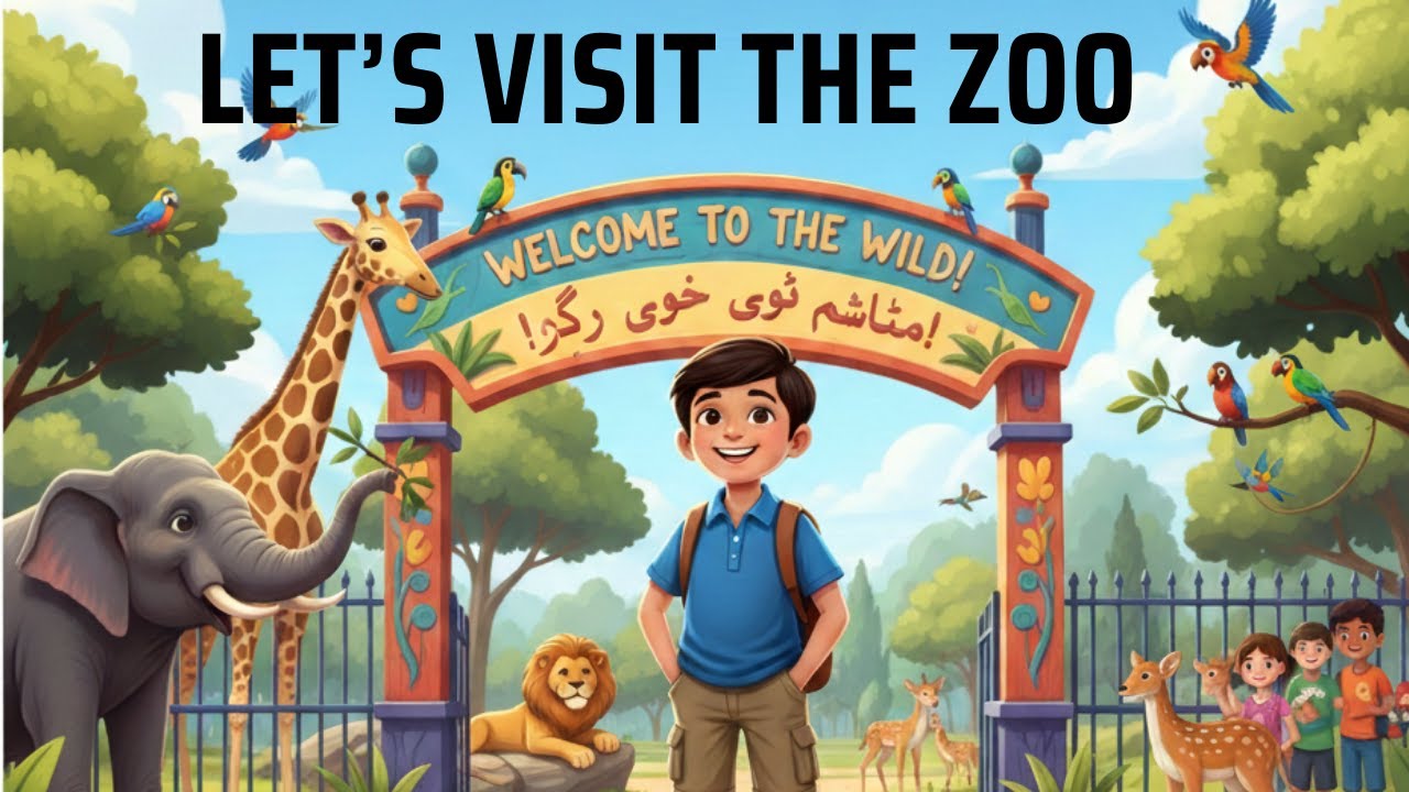Let’s Visit the Zoo | Urdu Kids Story | Moral Story for Children | Mery sitare