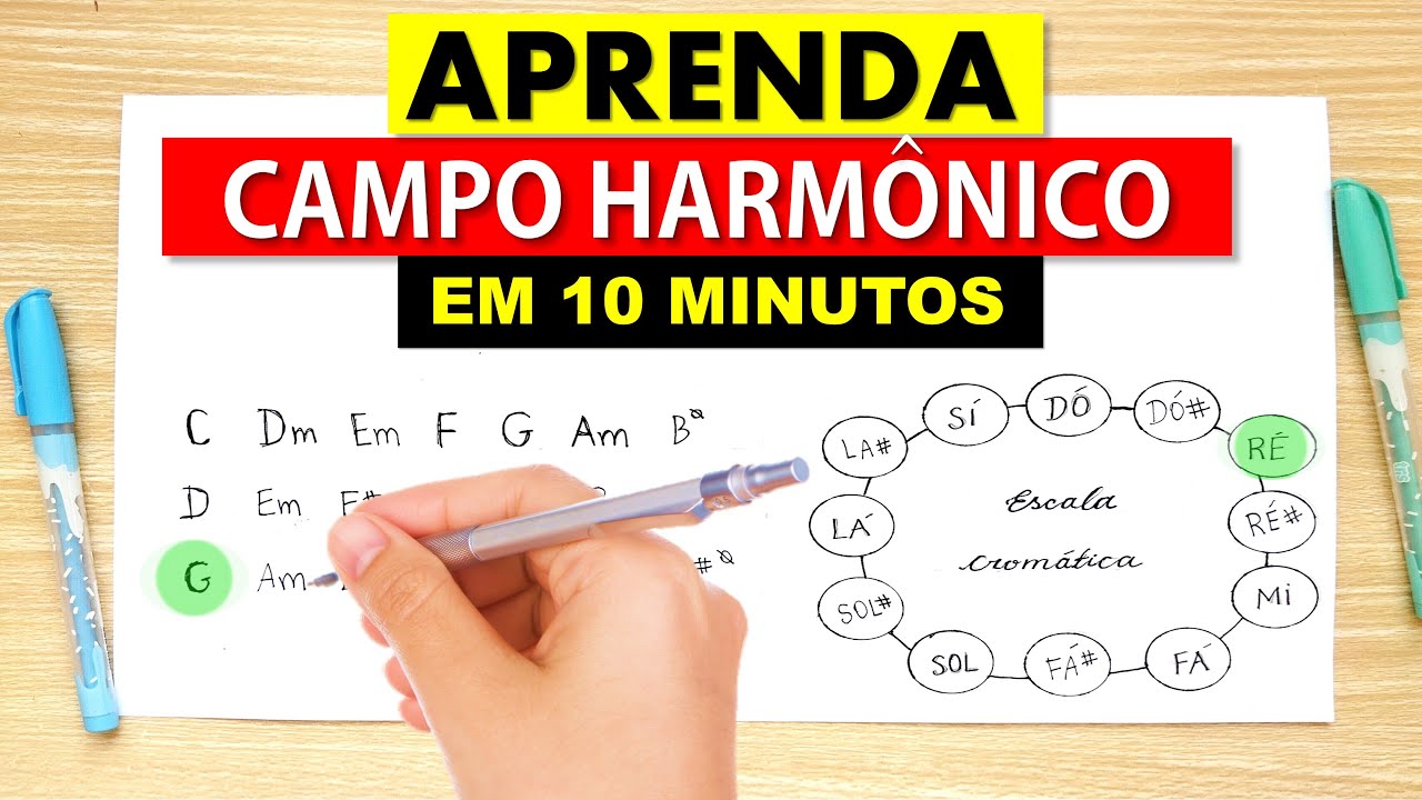 AULA como você NUNCA VIU - aprenda CAMPO HARMÔNICO com facilidade EM 10 MINUTOS