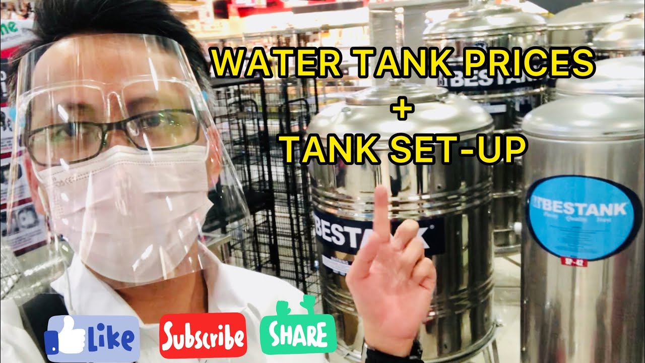 WATER TANK PRICES & TANK SET-UP #house #construction #allhome #wilcon #tanks