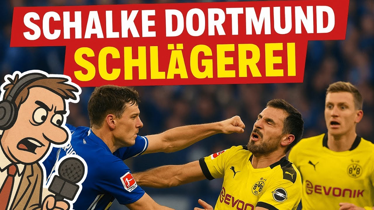 Massenschlägerei zwischen Schalke- und Dortmund-Hools! 🚨