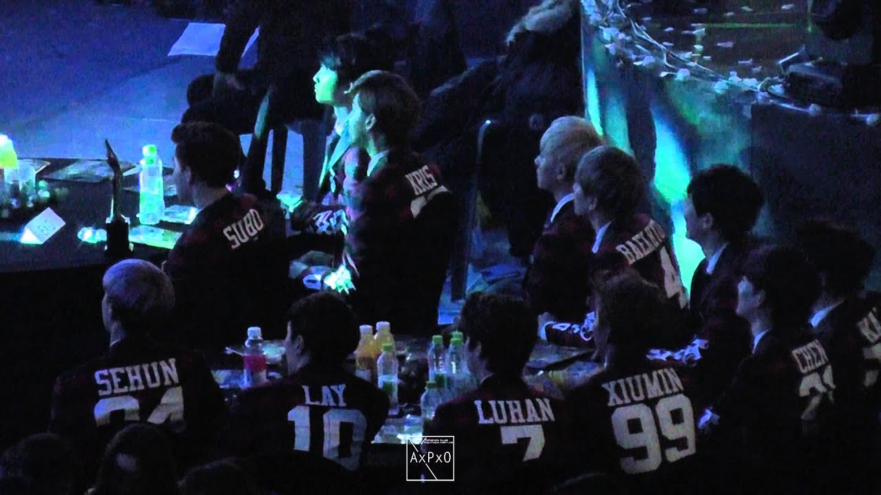 [fancam] 140123 EXO @Seoul Music Awards (SHINee's stage)