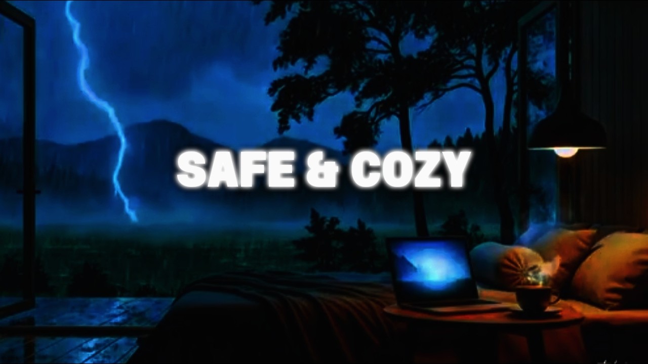 You’re Safe Inside While It Rains Outside 🌧️ Deep Sleep Rain Sounds