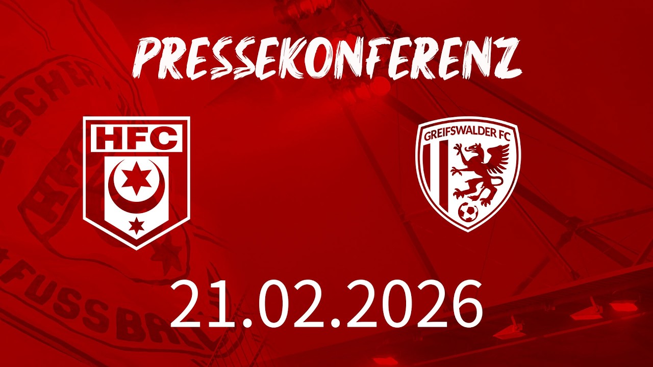 Pressekonferenz nach dem Heimspiel des HFC gegen den Greifswalder FC