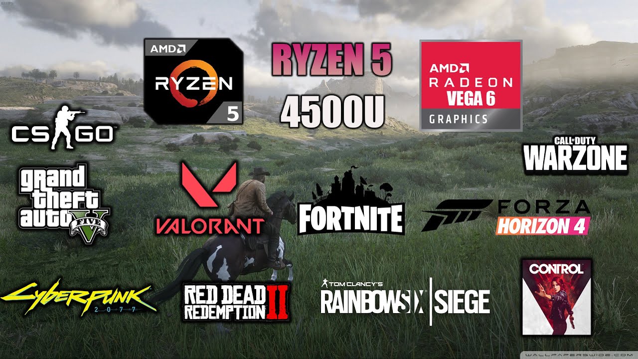 Ryzen 5 4500U Vega 6 Gaming Test in 2022