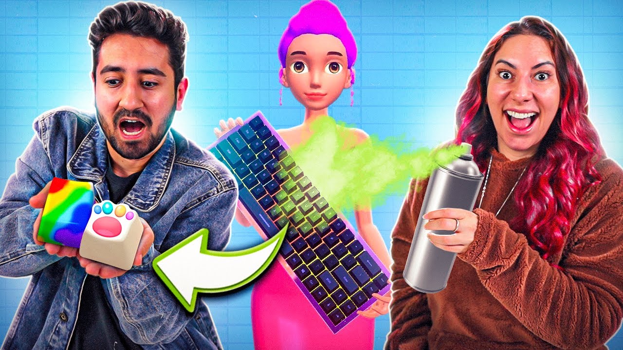 FAÇA A MELHOR PINTURA ARTÍSTICA NO TECLADO PARA GANHAR no DIY KEYBOARD