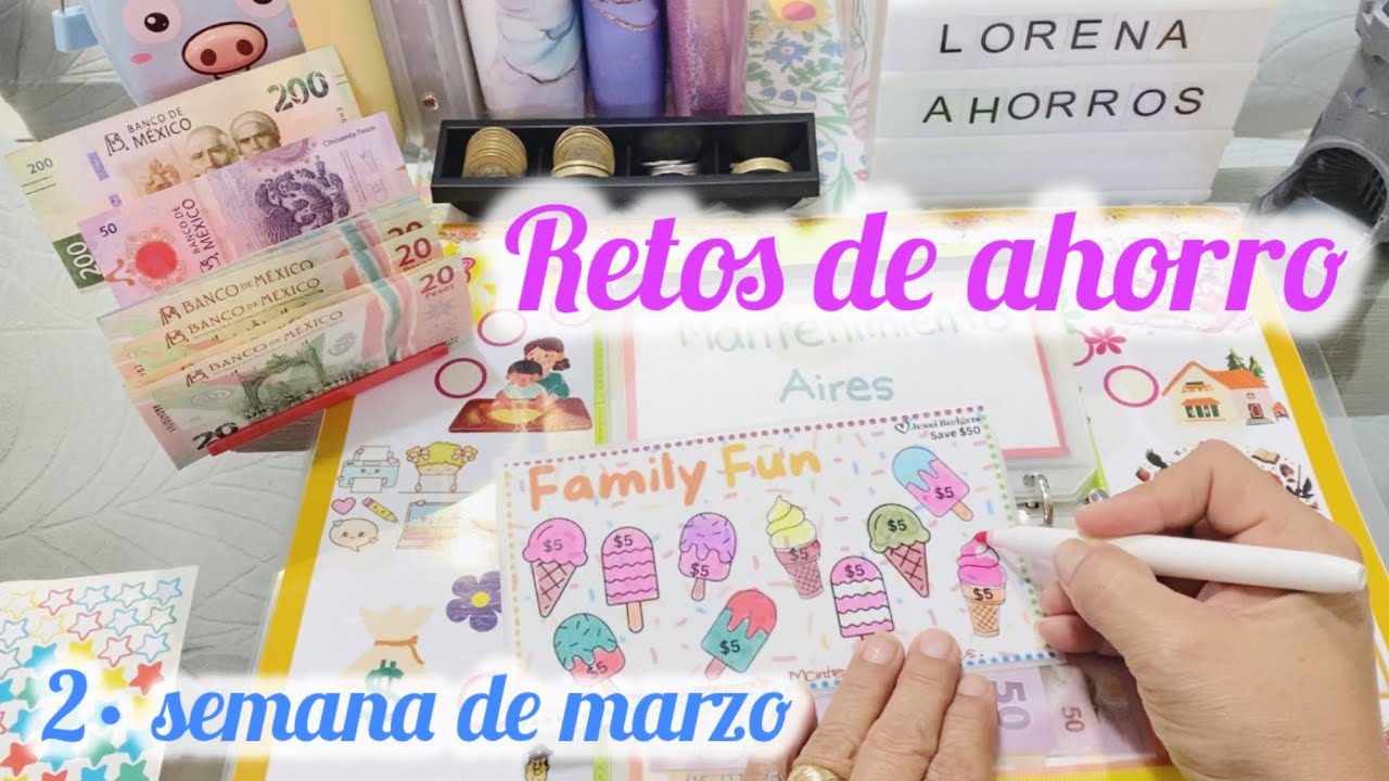 RETOS DE AHORRO💰/2•semana de Marzo🍀💵 #sistemadesobres #retosdeahorro #ahorramas