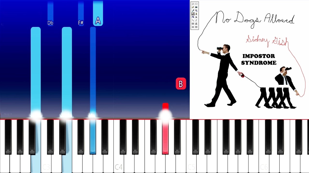 How to play - Impostor Syndrome - Sydney Gish (Piano Tutorial)