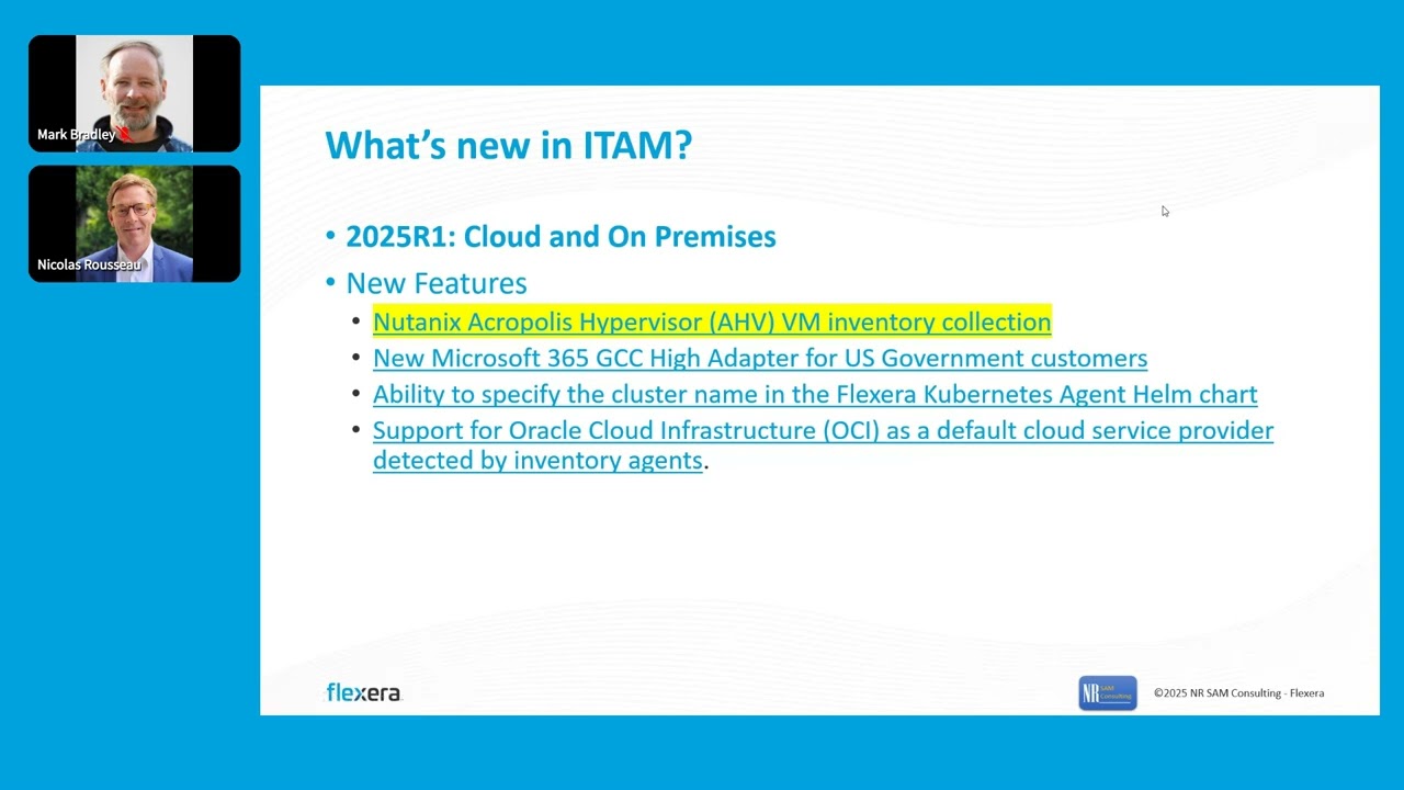 July 2025: Flexera SAM Best Practices Webinar