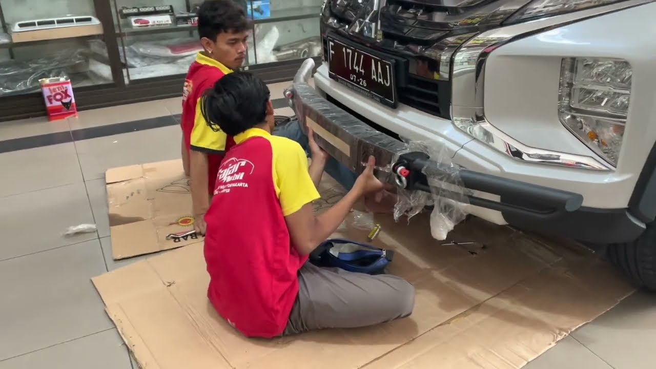 MODIFIKASI  EKSPANDER CROSS 2021  PASANG TOWING/BUMPER