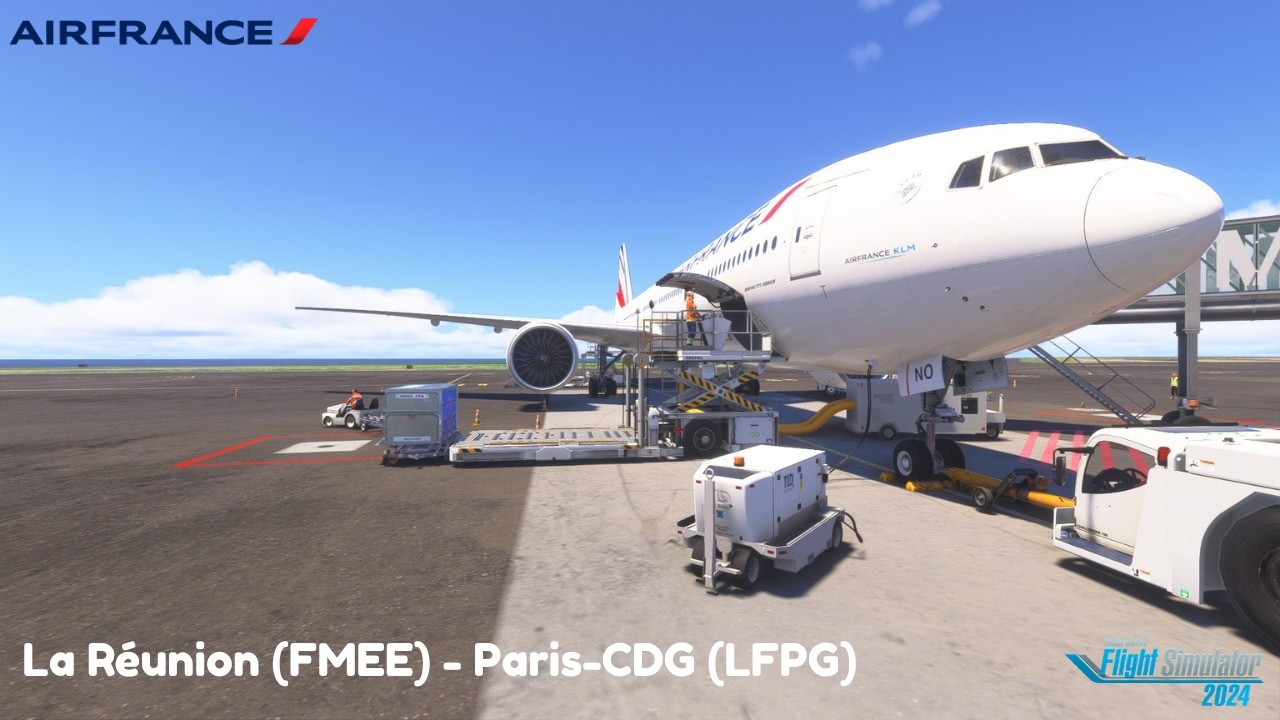 CDG AIRFRANCE B77W LANDING // FS24