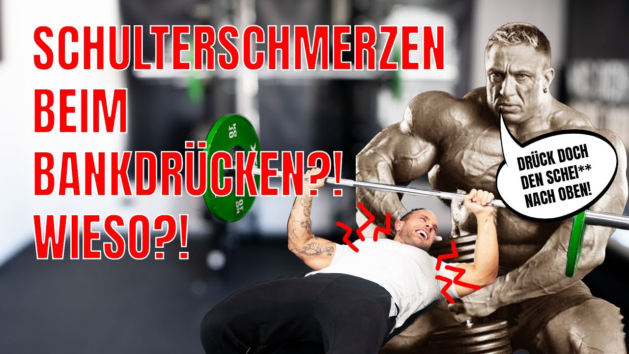 🔺SCHULTERSCHMERZEN BEIM BANKDRÜCKEN?!🔺 DAS KANNST DU TUN!