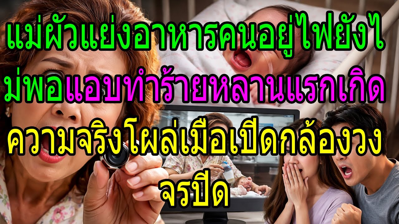 แม่ผัวแย่งอาหารคนอยู่ไฟยังไม่พอ แอบทำร้ายหลานแรกเกิด ความจริงโผล่เมื่อเปิดกล้องวงจรปิด