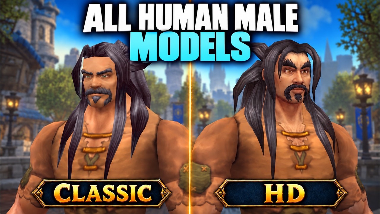 Human Male Character Creation Classic and HD &ndash; All Options - WoW Forever Beta