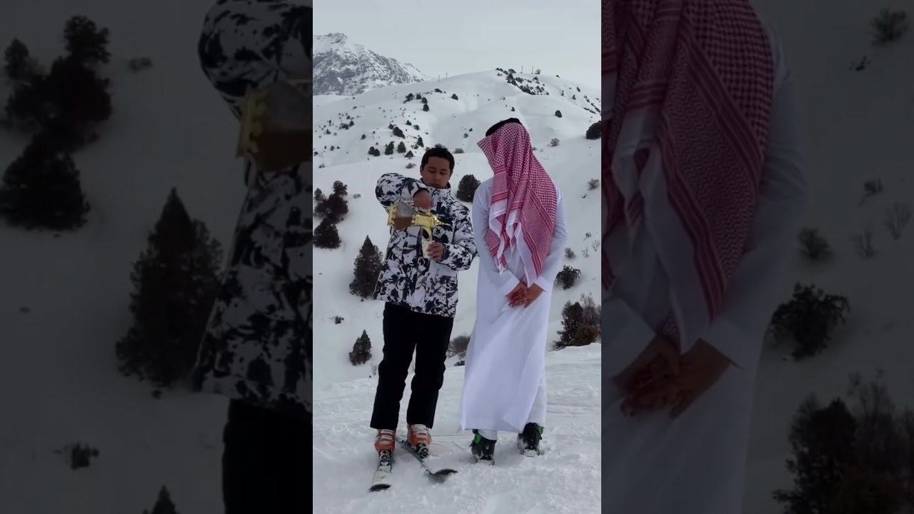Saudi ice skating😍❄️ 