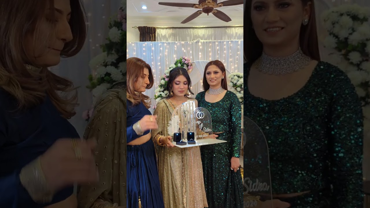 Ring Ceremony Entry in Pakistani Engagement || Pakistani Shadi Fashion 2025