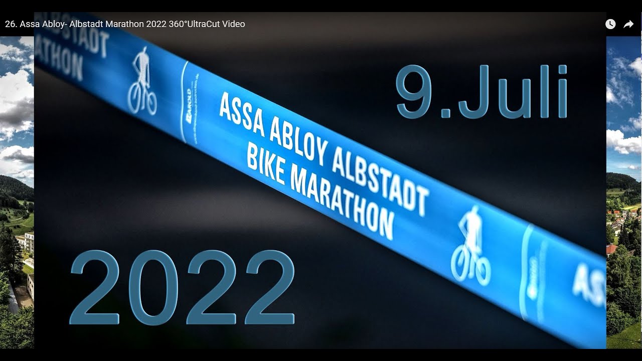 Offizielles Video zum 26. Assa Abloy- Albstadt Marathon 2022      360°UltraCut