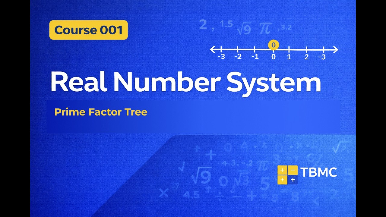 WAEC Core Maths –  Real Number System | Prime Factor Tree Method
