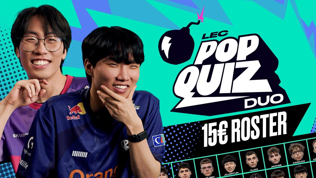Pros Build 15€ Rosters | LEC Pop Quiz Duo | Summer 2025