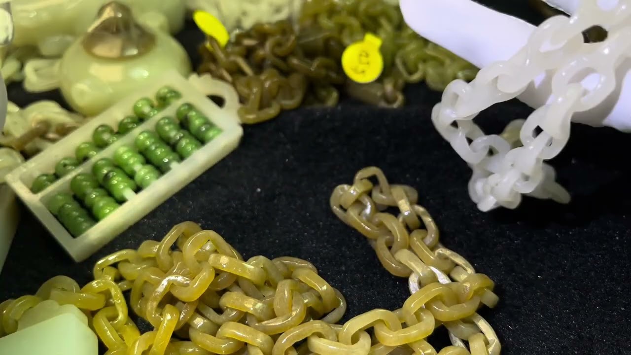 缘来是你 环环相扣 和田玉 一体链