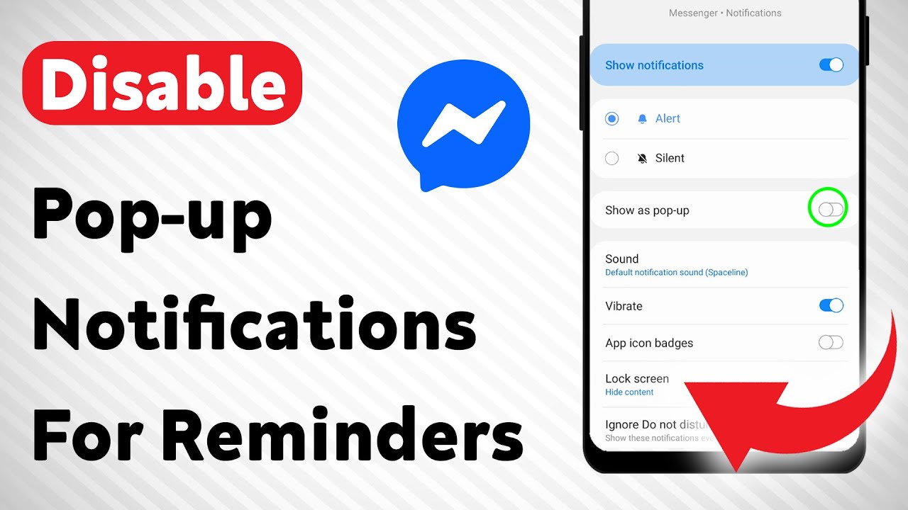 How To Disable Pop-up Notifications For Reminders On Messenger (Updated)