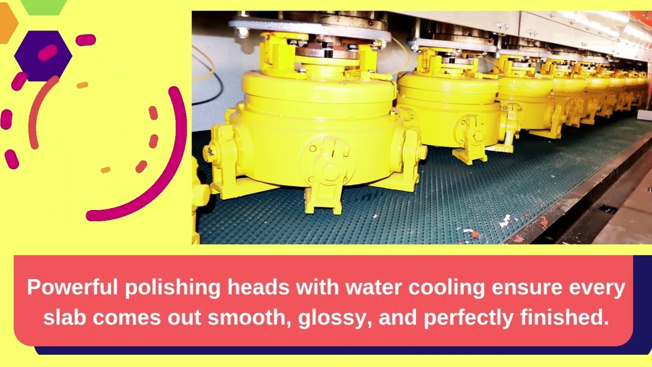 Automatic Line Polish Machine | Granite Polishing Machine | Huang Jien 