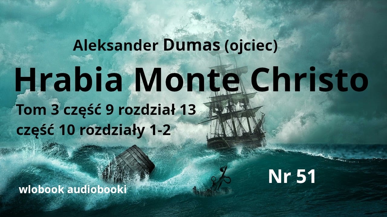 51 A. Dumas (ojciec) „Hrabia Monte Christo” , tom 3  część 9  rozdział 13 , część 10 rozdziały 1-2