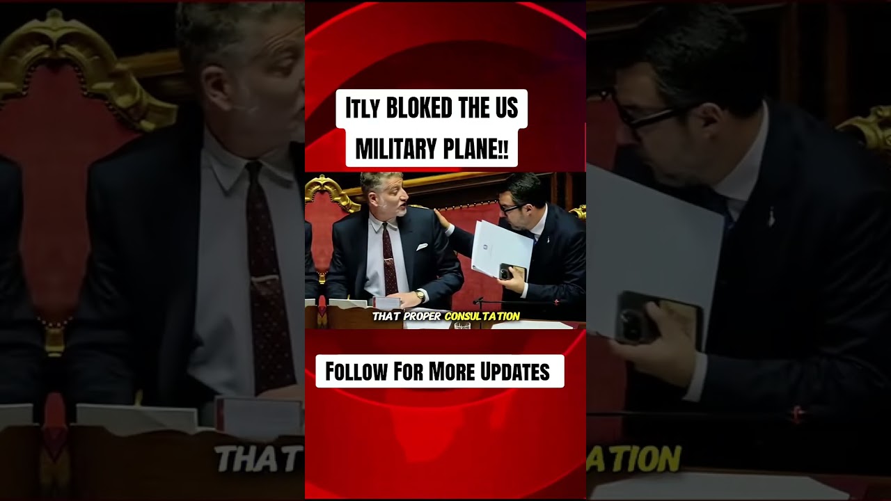 BREAKING: ITALY BLOCKS US MILITARY PLANE 🚨 NATO TENSIONS RISE