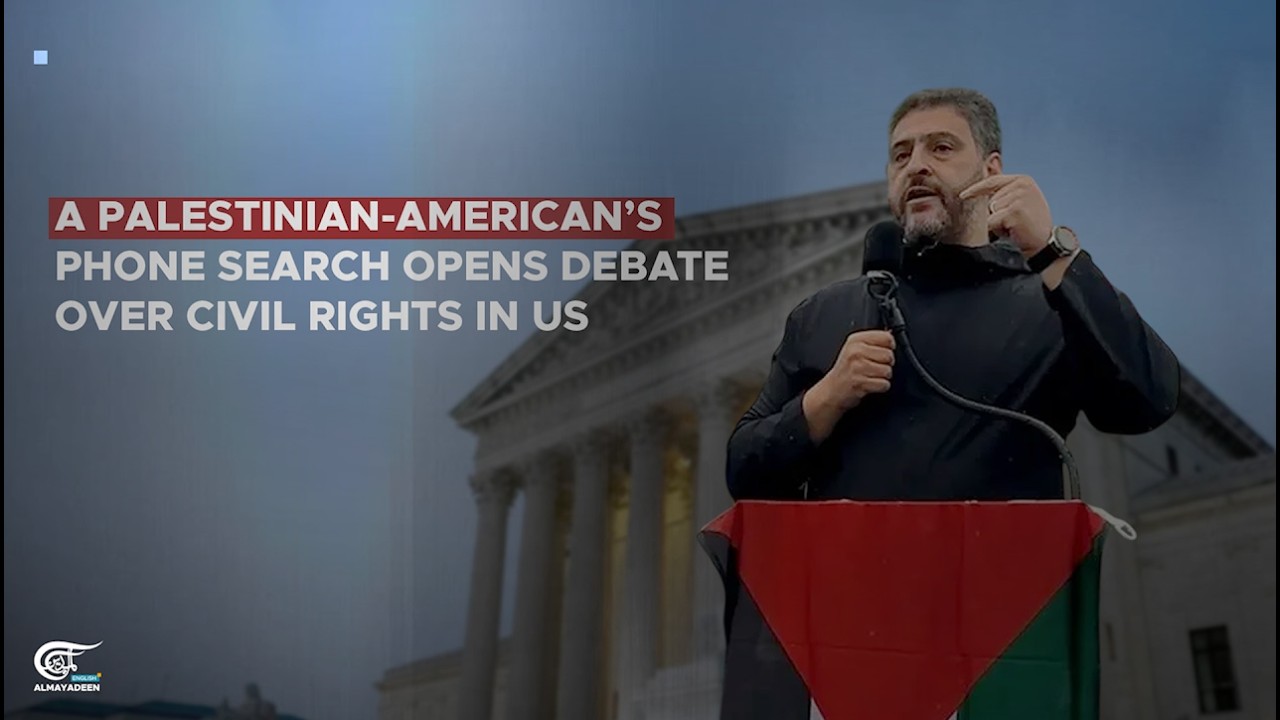 A Palestinian-American&rsquo;s phone search opens debate over civil rights in US