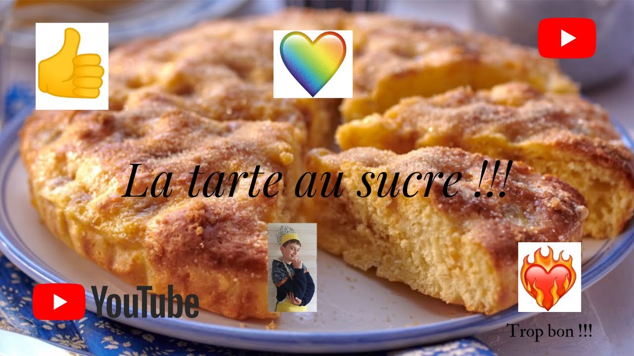 COMMENT FAIRE UNE TARTE AU SUCRE  ? 🧈 (Une bonne recette de ma grand-mère)