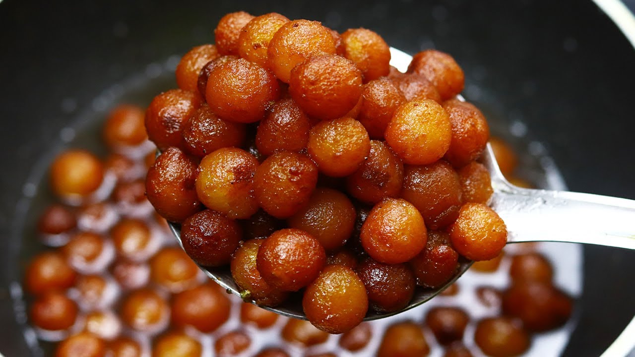 Tasty Miniature Gulab Jamun | Soft & Quick Gulab Jamun Recipe | Sweets | Live Food