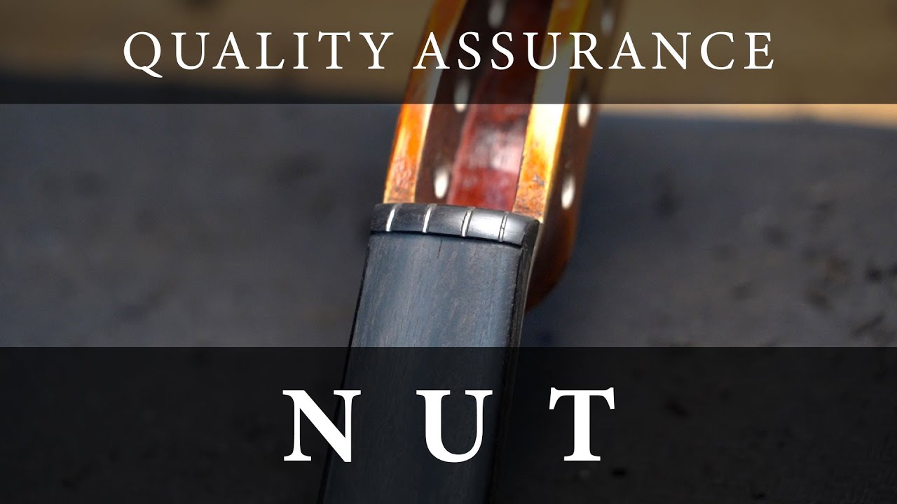 Violin Building: Nut Installing & Shaping at Infiniti Strings