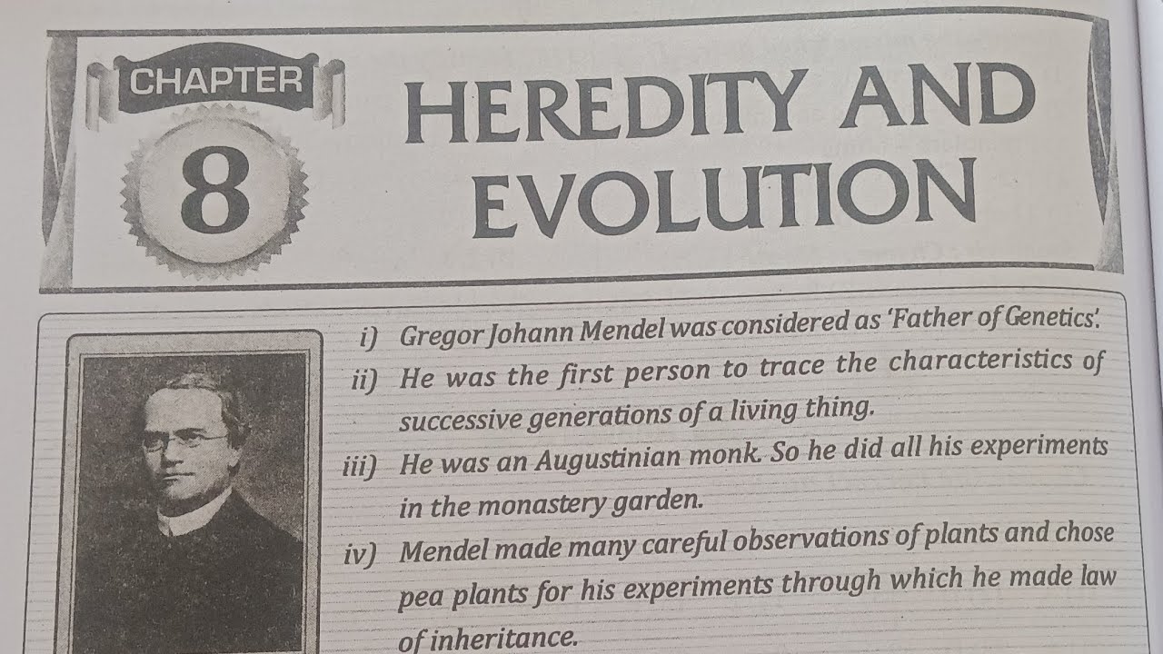 10th class biology 8th chapter Heredity and Evolution question bank