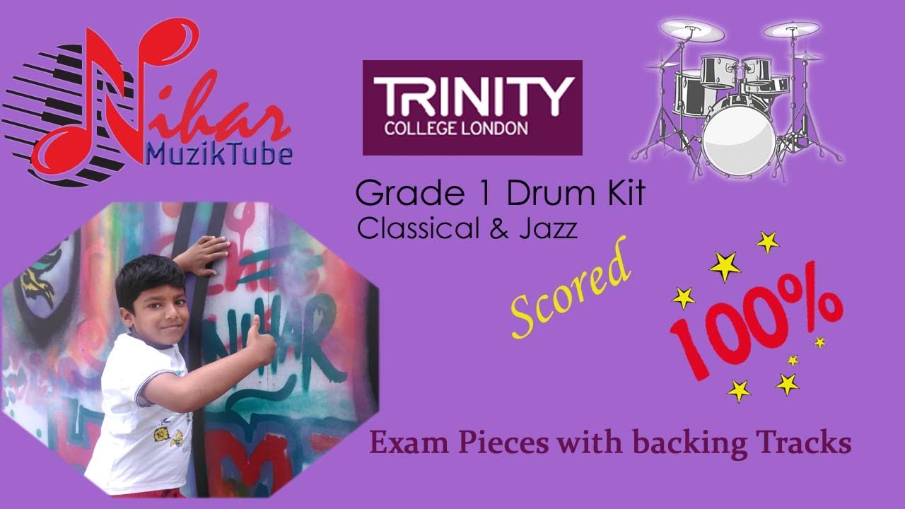 | Drum Kit Grade 1 | Exam Pieces | Classical & Jazz | Group A & B | Trinity College London |