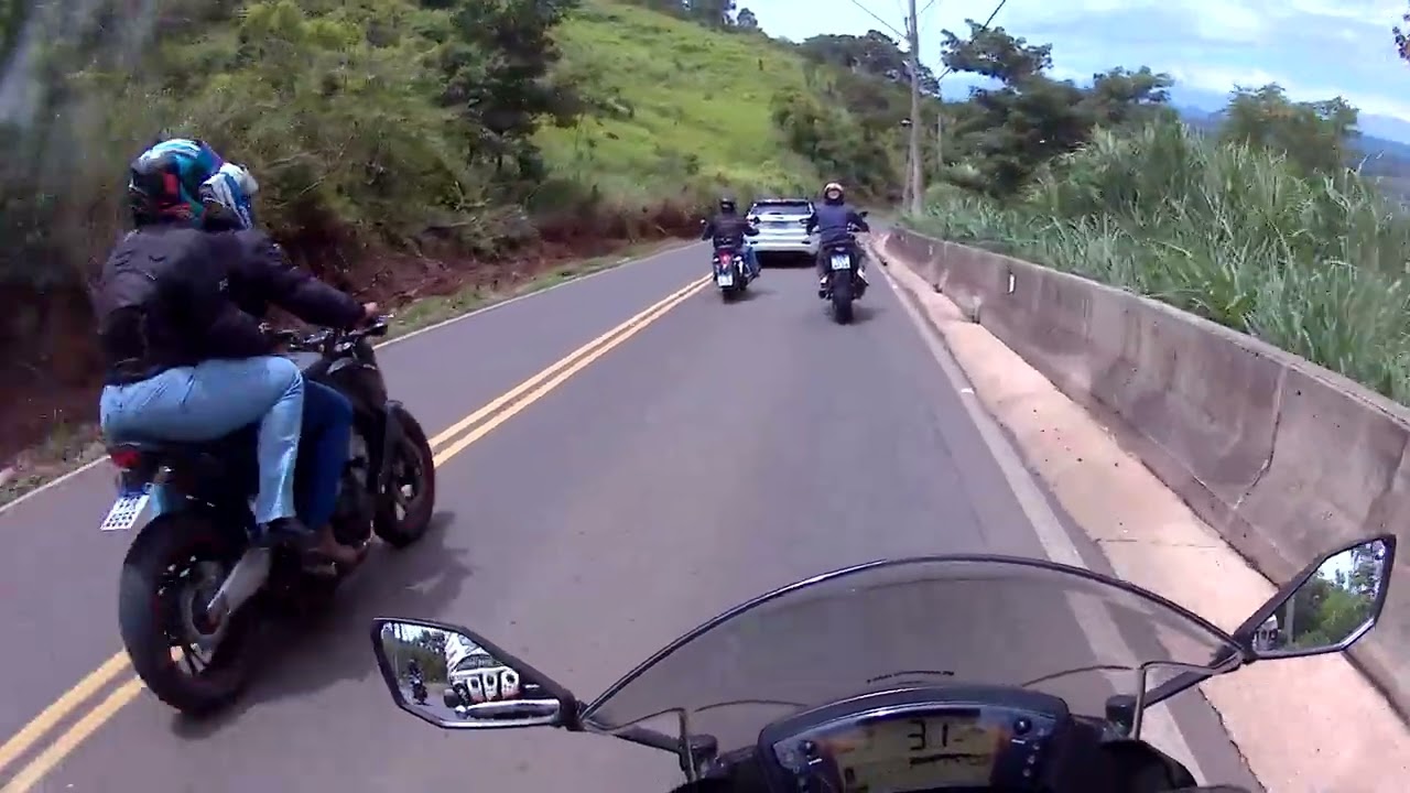 Passeio de moto Kawasaki Ninja 650R, BMW F900R e Honda Shadow 750.(Parte 9)