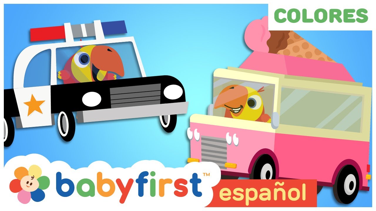 Videos Educativos para Niños | aprende los colores con larry y vehículos | BabyFirst Español