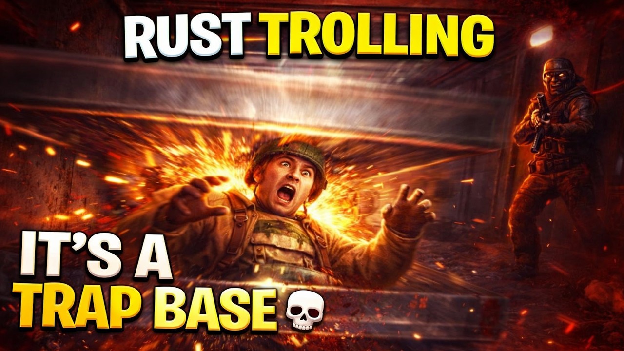 Rust Trap Base Trolling With Elevator & Shotgun Traps 💀