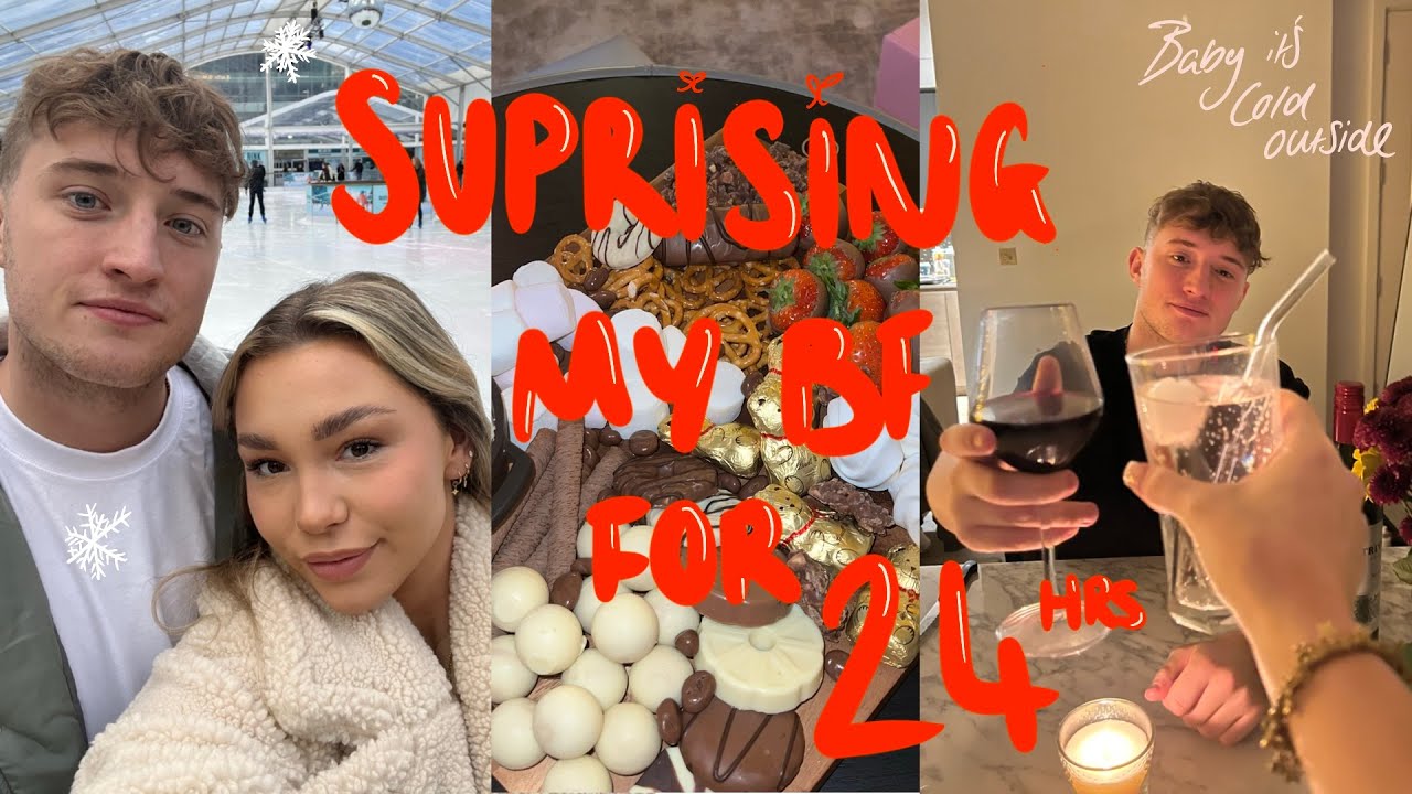 SUPRISING MY BOYFRIEND FOR 24HRS | The start of THE CRIBBMAS COUNTDOWN, GIVEAWAYS EVERDAY!!! 🎄