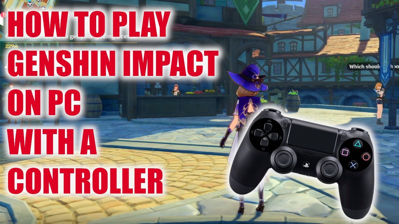 How to play Genshin Impact on PC with a PS4 controller