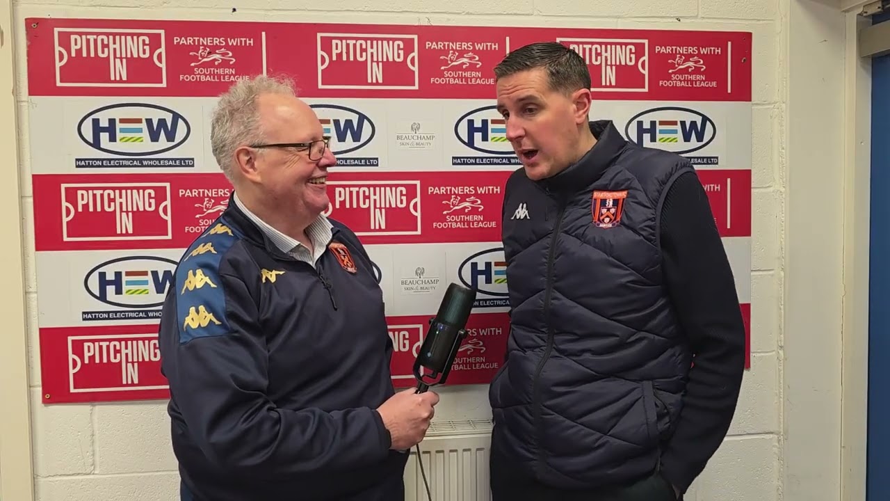 Paul Davis, happy with the victory over Bishops Stortford 