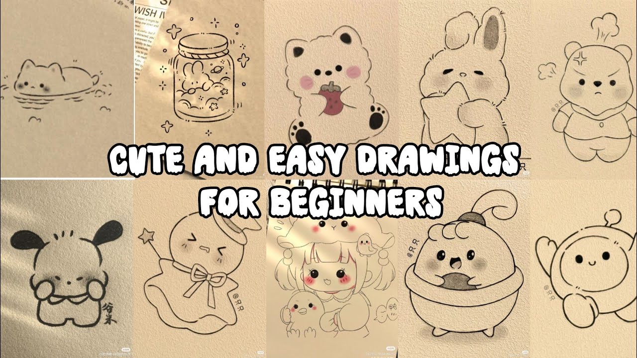 Cute and easy drawing for beginners.  part 2.🧸