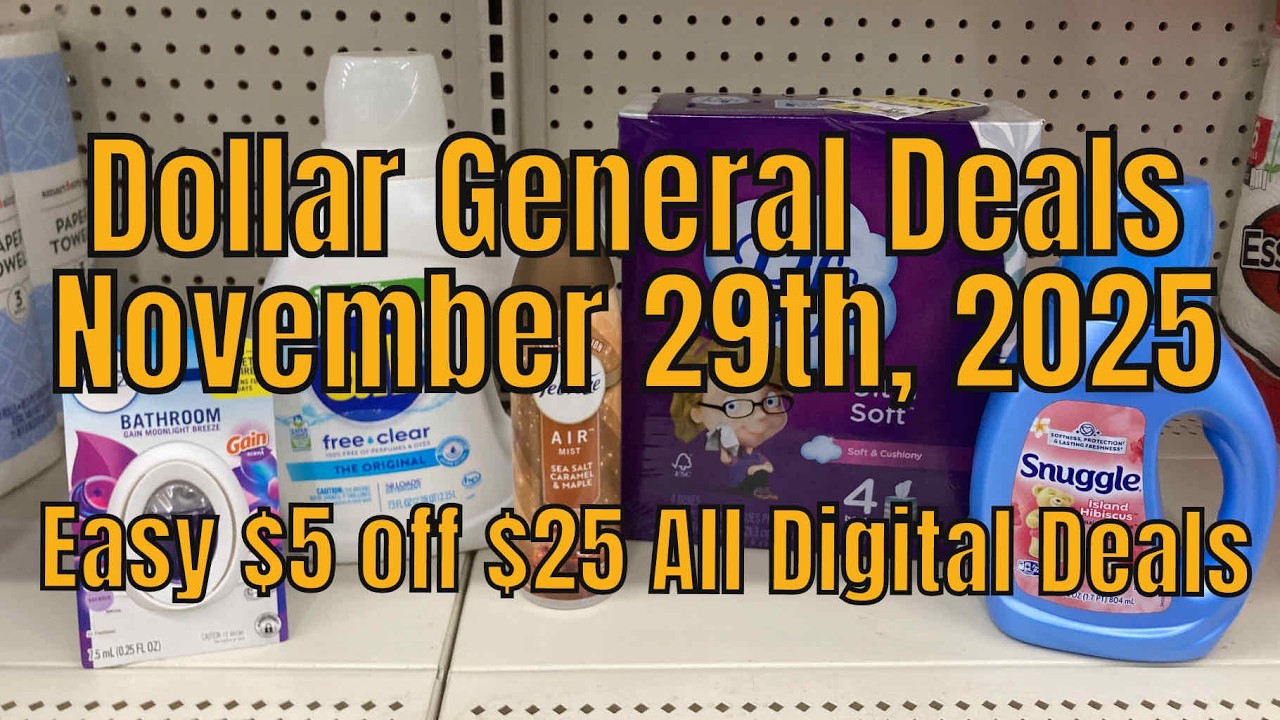 29.11.25 — Скидка $5 при покупке на сумму $25 по купону Dollar General в субботу