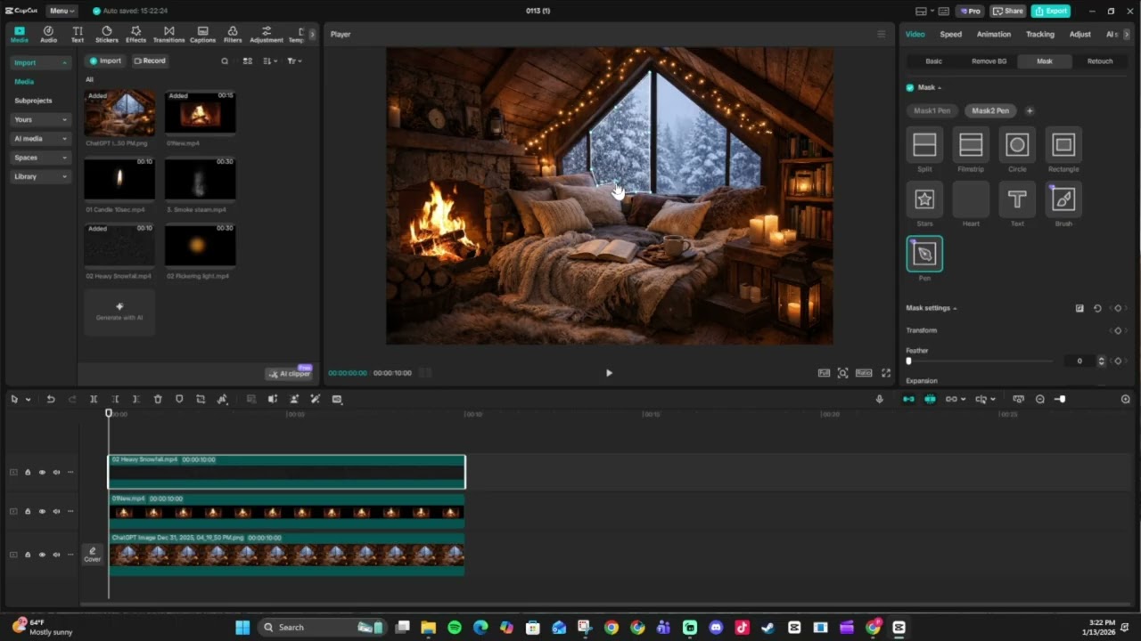 How I create ambient videos using CapCut