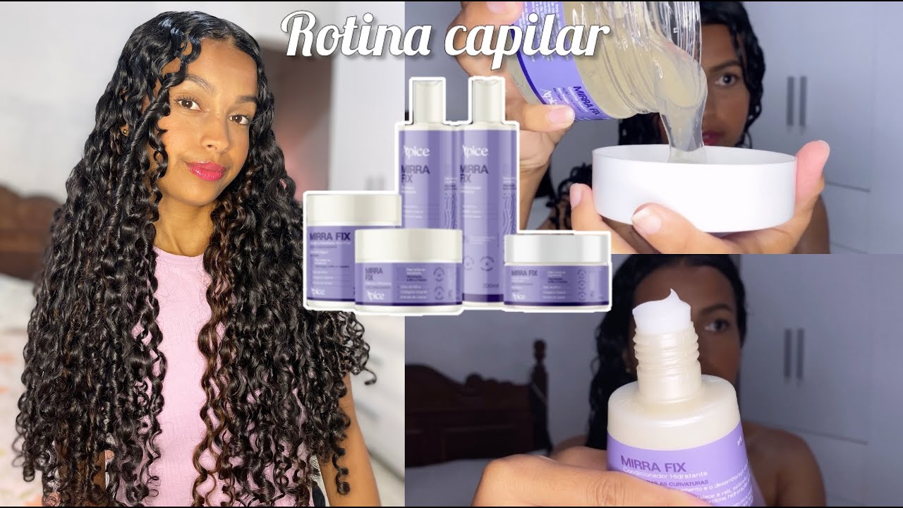 ROTINA CAPILAR TESTANDO A LINHA MIRRA FIX DA ÁPICE COSMÉTICOS