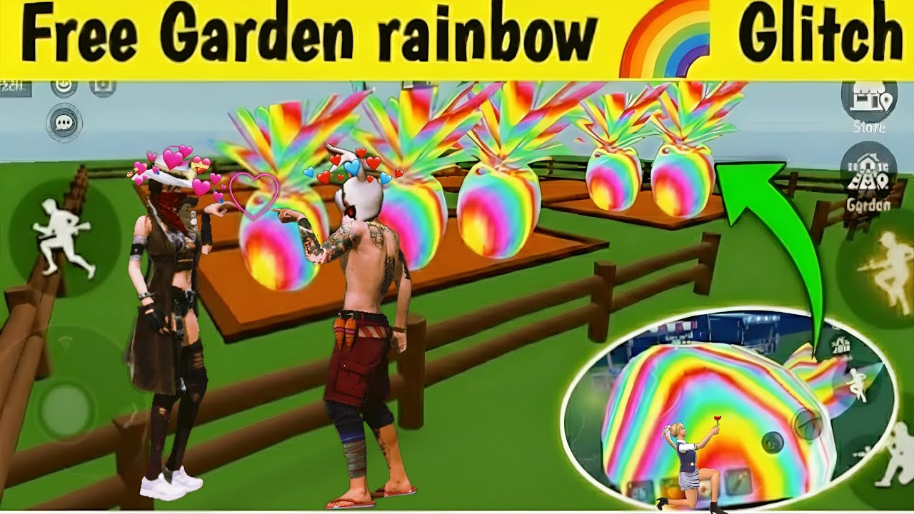 Unlimited money🤑glitch free garden freefire craftland map free garden new rainbow glitch glitch#ff ✅
