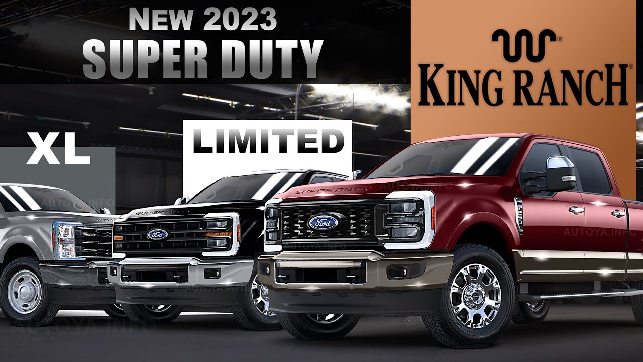 All-New 2023 Ford Super Duty - All Trims: XL, Platinum, King Ranch & Limited in Our F-250 Renders
