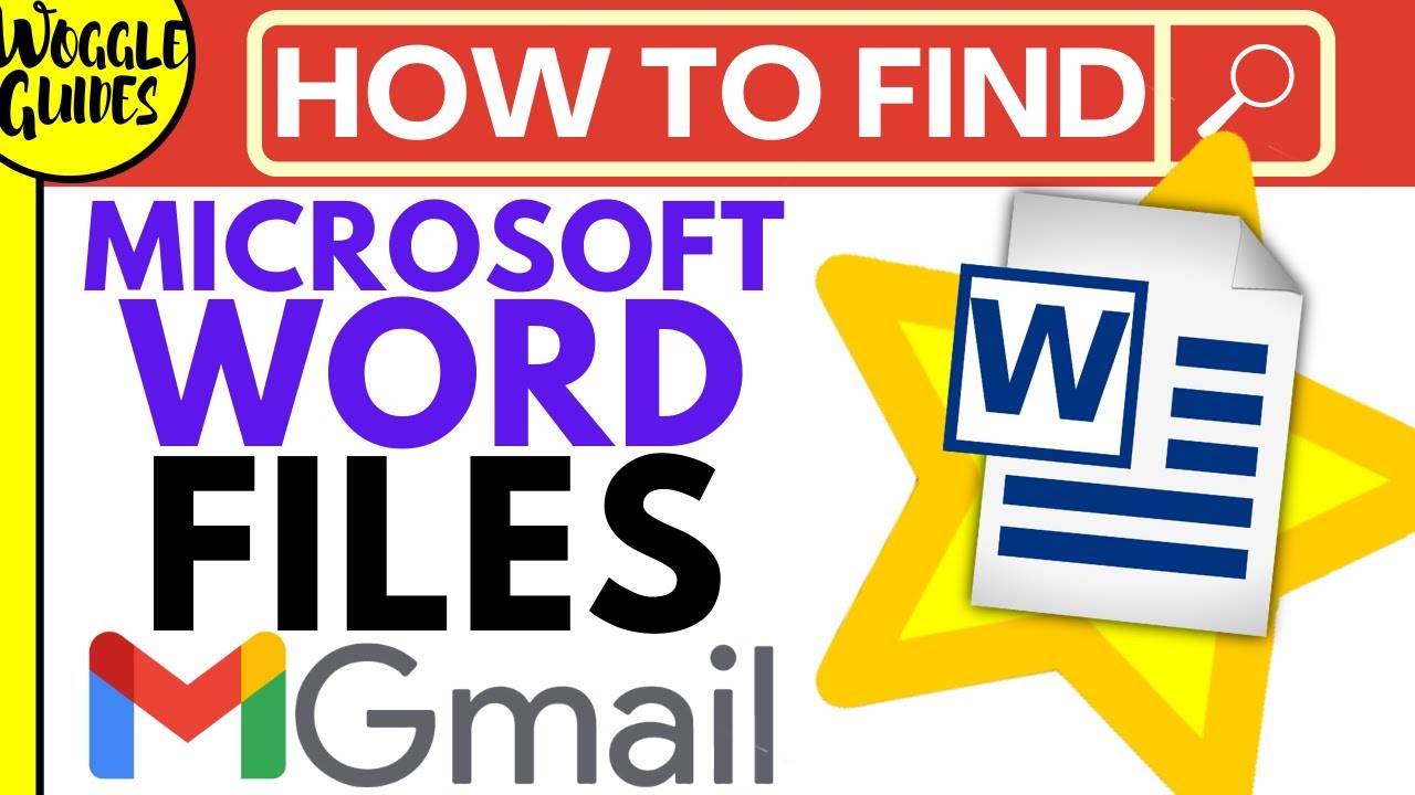 How to find Microsoft Word files in Gmail