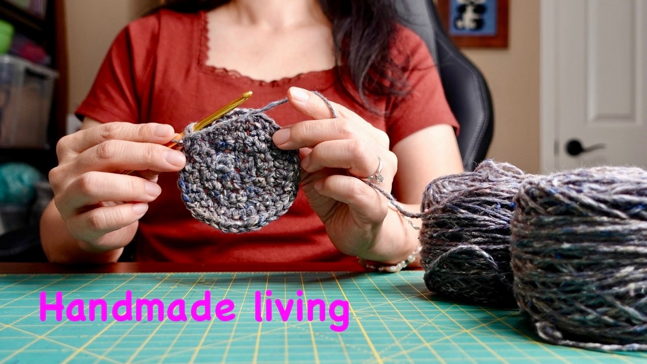 [暮らしのvlog]編み物とガーデニング。紡いだ糸の使い道。