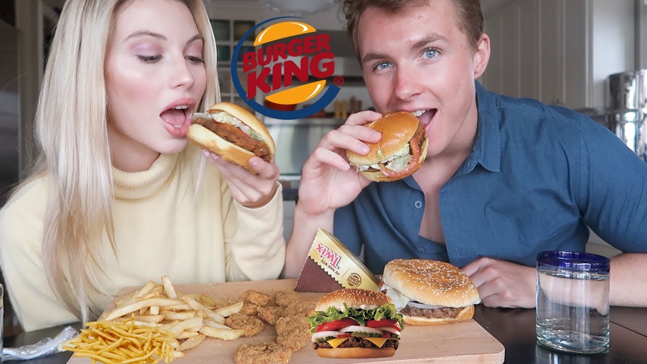 BURGER KING MUKBANG + GUYS HITTING ON MY GIRLFRIEND